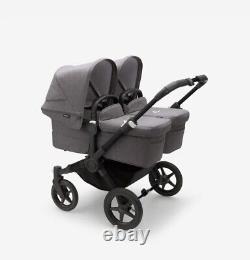 Bugaboo Donkey 3 Poussette double avec nacelle et siège édition spéciale avec grand sac