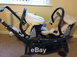 Cam Twin Pulsar Italian Double Pushchair Marque New- £ 1100/8 Articles