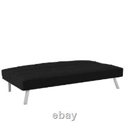 Canapé-lit futon convertible en tissu lin 3 places pliable en canapé-lit