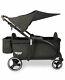 Classe Keenz Twin Baby Double Poussette Wagon Easy Pold Lightweight W Canopy Black