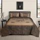 Comforter Set 4 Pièces Log Cabin Lodge Cotton Bedding Full King Queen Twin Taille
