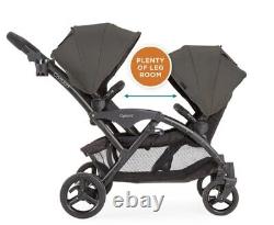 Contours Tandem Optima Double Poussette Face à Face pour Bébés Gris Graphite