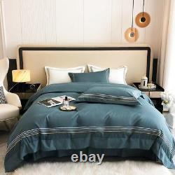 Ensemble de literie avec housse de couette, drap de lit, taies d'oreiller pour lit simple, double, queen et king size