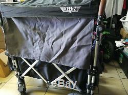 Keenz 7s Double Baby Wagon Poussette Double Easy Fold W Canopy Lire Description