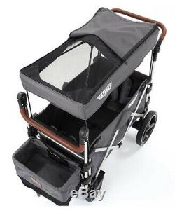 Keenz 7s Twin Baby Poussette Double Wagon Easy Fold Avec Auvent Et Sac Violet