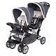 Landau Double Pour Bébé Et Bambin Baby Trend Sit N' Stand Easy Fold Travel, Magnolia