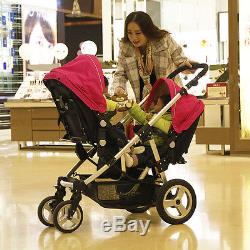 Lightest Twins Baby Stroller Portable Carriage Double Poussette
