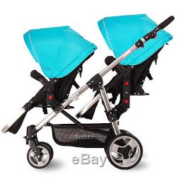 Lightest Twins Baby Stroller Portable Carriage Double Poussette