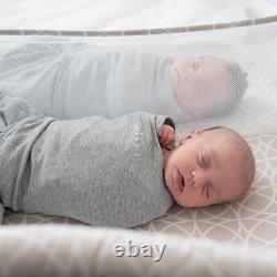 Lit de bébé jumeau Bassinest, berceau double de chevet, ajustable, centre apaisant avec.