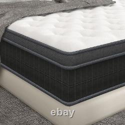 Matelas Hybride en Mousse à Mémoire de Forme et Ressorts Taille 12 14 Twin Full Queen King Fermeté Moyenne