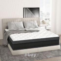 Matelas Hybride en Mousse à Mémoire de Forme et Ressorts Taille 12 14 Twin Full Queen King Fermeté Moyenne