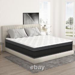 Matelas Hybride en Mousse à Mémoire de Forme et Ressorts Taille 12 14 Twin Full Queen King Fermeté Moyenne