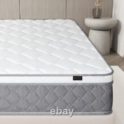 Matelas en mousse à mémoire de forme 14 pouces pour lit simple, double, queen et king avec ressorts ensachés dans une boîte