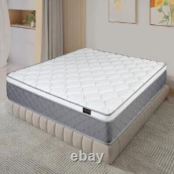 Matelas en mousse à mémoire de forme 14 pouces pour lit simple, double, queen et king avec ressorts ensachés dans une boîte