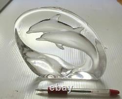 Mats Jonasson Crystal Sculpture Double Angel Poisson, Baby Seal, Eléphant Dolphin