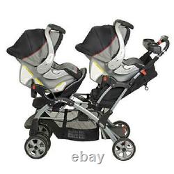 Millennium Baby Trend Sit N Stand Plus Double Poussette Twin Car Seat Car Carrier Nouveau