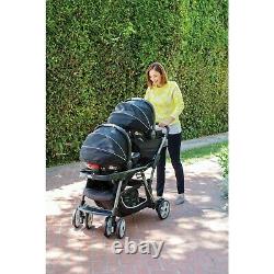 Nouveau Graco Ready2grow LX Stand And Ride Double Poussette Gotham Baby Twins