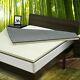 Nouvelle Nesaila Bamboo Charcoal Latex Matelas Topper Twin 3.15 Pouces Double Couche