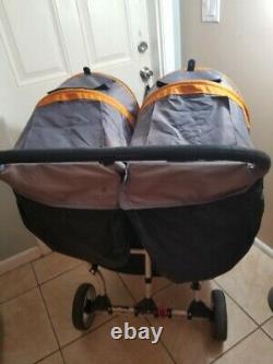 Poussette Biplace Twin Standard Double Standard Baby Jogger City Mini, Orange/grey