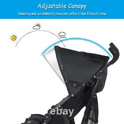 Poussette Double Bébé Pliable Baby-joy Pour Enfants Poussette Parapluie Ultra-légère