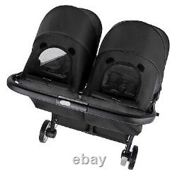 Poussette double Baby Jogger City Tour 2 en Pitch Black toute neuve dans une boîte pliée