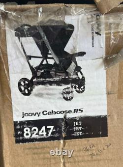 Poussette double Joovy Caboose RS Premium assise et debout 8247 noir Q2