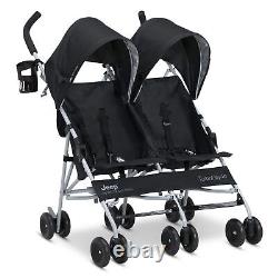 Poussette double côte à côte intérieur extérieur pour bébé poussette portable nouvelle