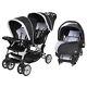 Poussette Double De Voyage Baby Trend Sit N Stand Et Combo Siège Auto, Stormy