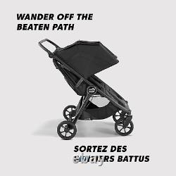 Poussette double tout-terrain City Mini GT2, Jet Black, Parfaite pour les nouveau-nés et les tout-petits