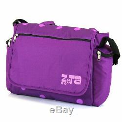 Purple Double Double Poussette Poussette Buggy Pluie Inc Couverture Footmuff & Bag