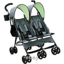 Twin Baby Double Poussette Toddler Transport Pushchair Pliant Porte-bébé Nouveau