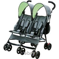 Twin Baby Double Poussette Toddler Transport Pushchair Pliant Porte-bébé Nouveau