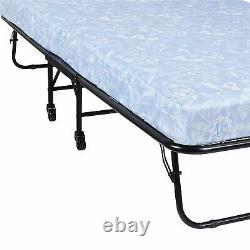 Twin Folding Bed Lit 5 Mousse Matelas Guest Roll Away Camping Portable Sleeper