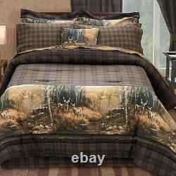 Whitetail Egyptian Cotton Birch Comforter Set 4-pc Full King Queen Twin Taille